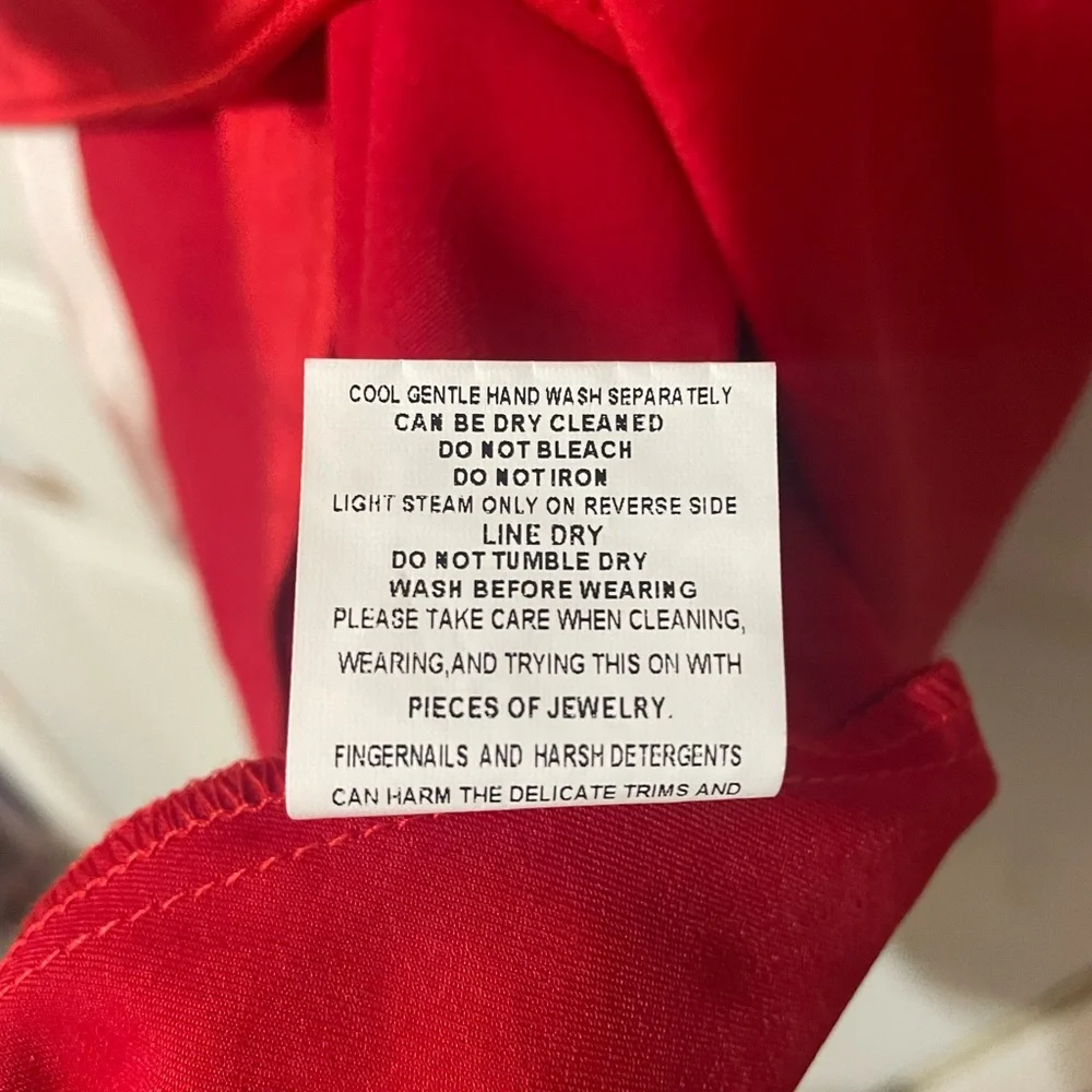 Elliatt x Revolve Jacinda Dress Asymmetrical Adjustable Cowl Neck Red Small - Picture 6 of 14